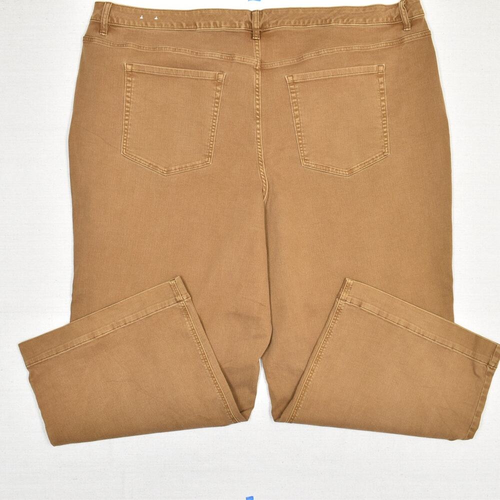 Lane Bryant Women's Jeans Cotton Blend Brown Plus Size 34/36 D Rise Wide Leg - Picture 3 of 8